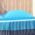 Winter Pool Kissen Blau Pvc