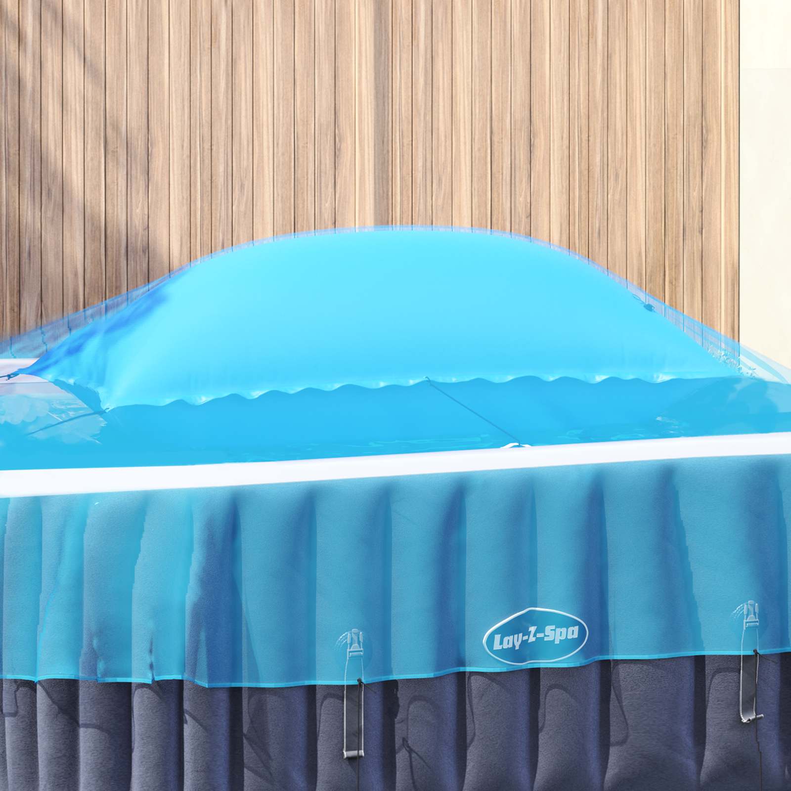 Winter Pool Kissen Blau Pvc