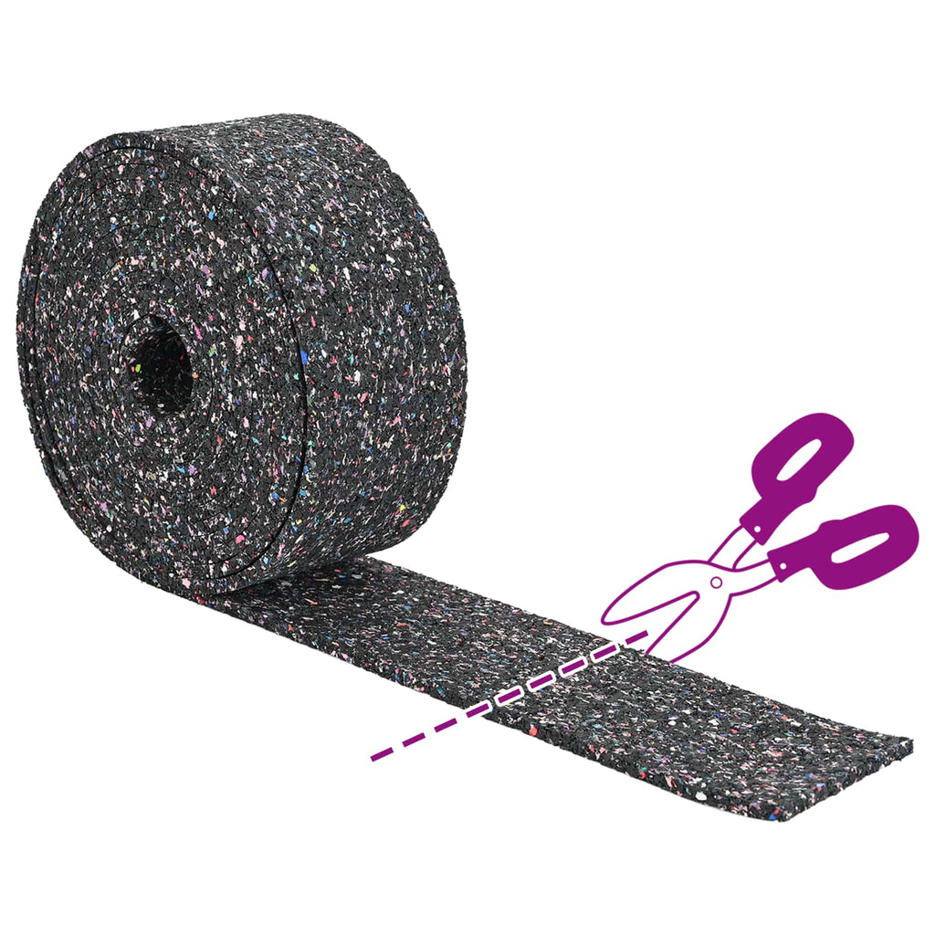 Gummi-Granulat-Rolle Schwarz 200 X 5 X 0,3 Cm Gummi