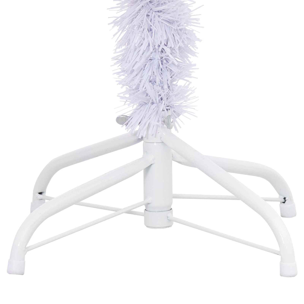 Künstlicher Weihnachtsbaum Weiß Pvc Und Stahl