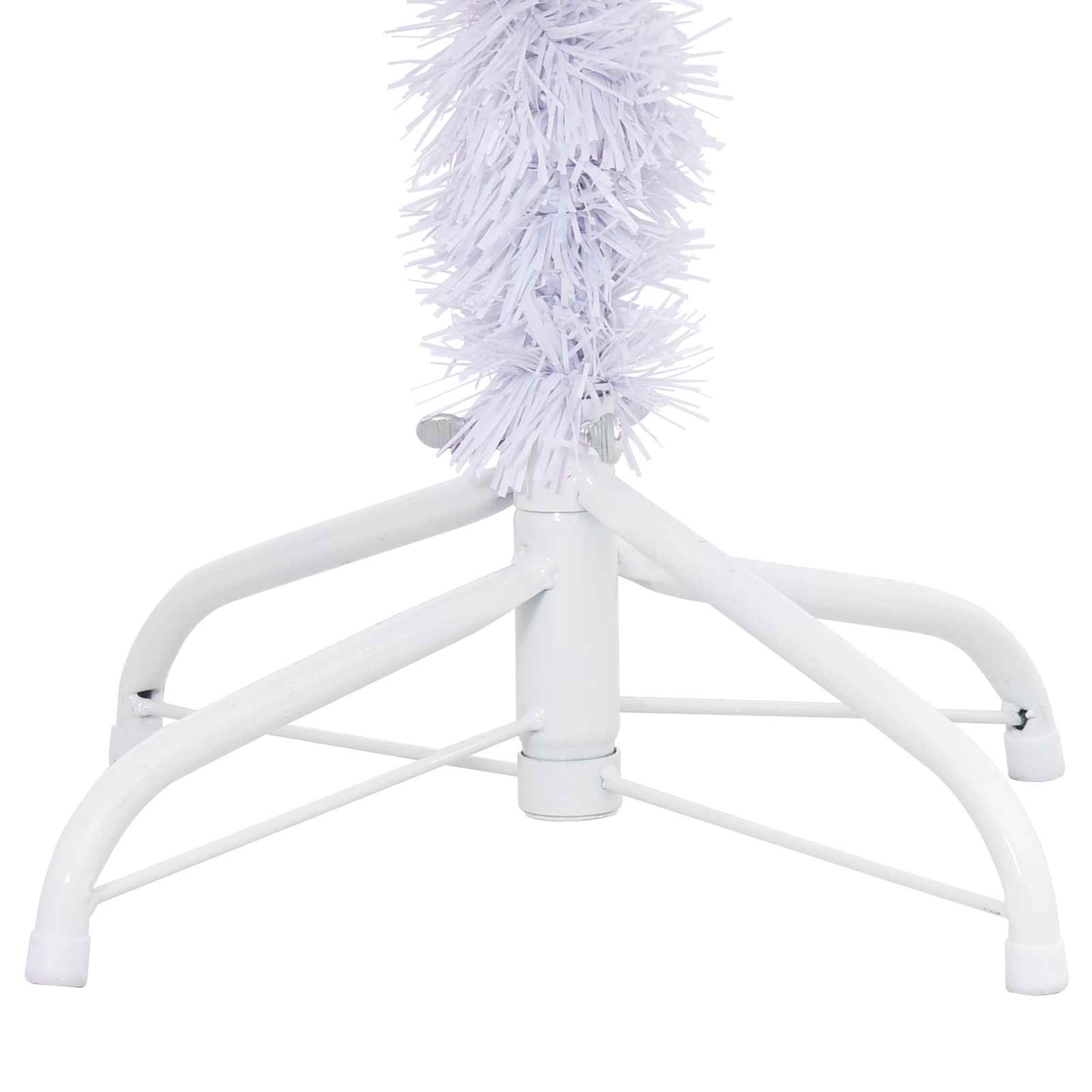 Künstlicher Weihnachtsbaum Weiß Pvc Und Stahl