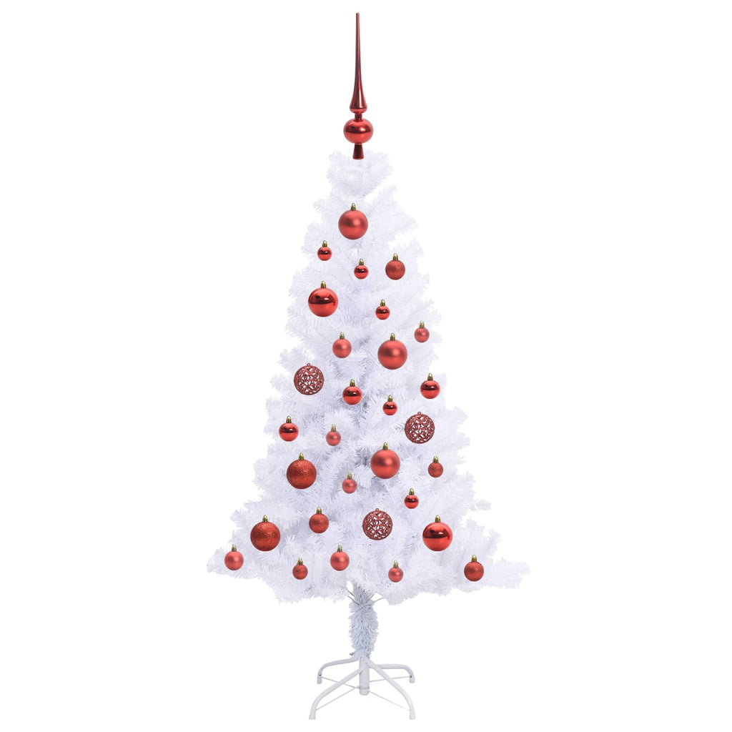Künstlicher Weihnachtsbaum Weiß Pvc Und Stahl